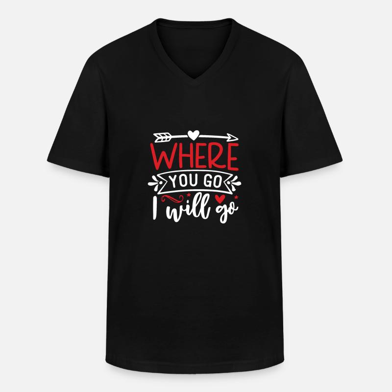 Heiraten - Männer-T-Shirt mit V-Ausschnitt - Schwarz