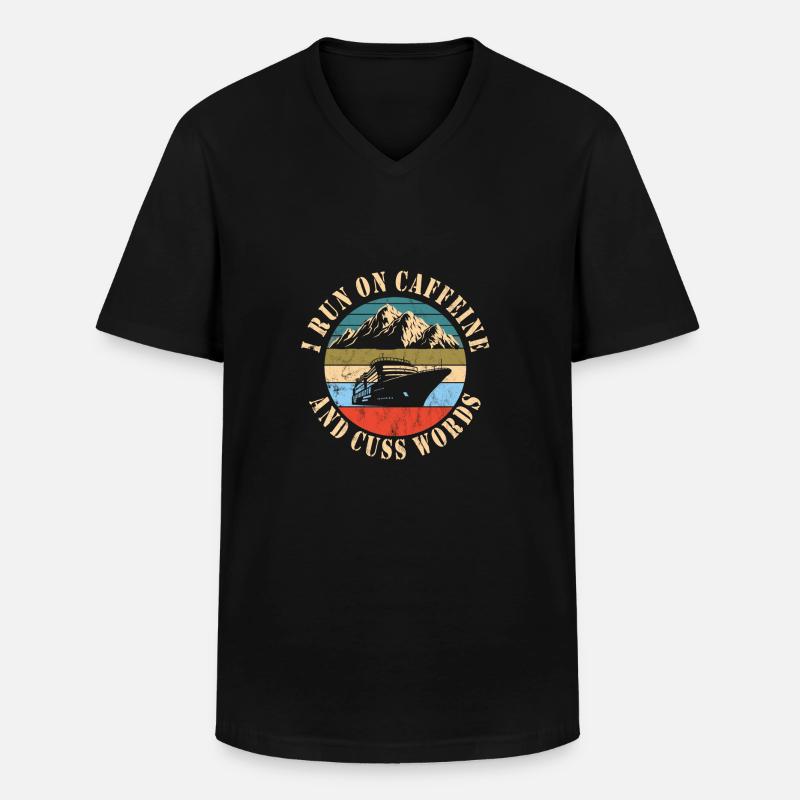 Schiffsmechaniker - Männer-T-Shirt mit V-Ausschnitt - Schwarz