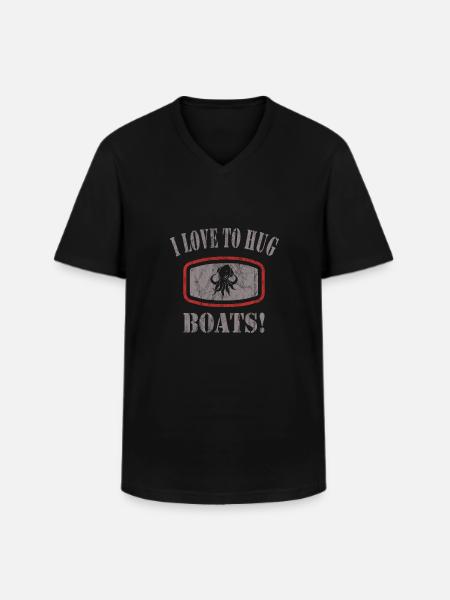 Octopus - Men's V-Neck T-Shirt - black