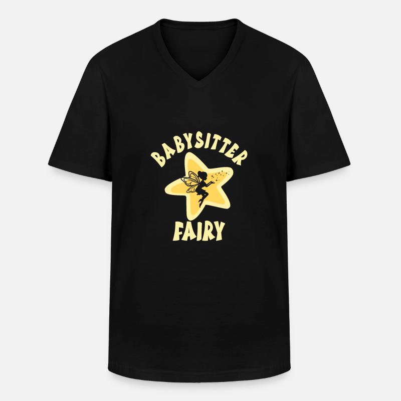 Babysitter - Männer-T-Shirt mit V-Ausschnitt - Schwarz