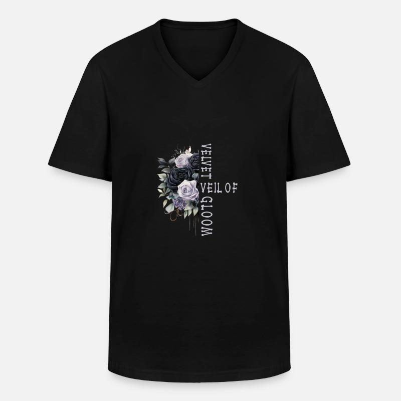 Goth Emo - Männer-T-Shirt mit V-Ausschnitt - Schwarz