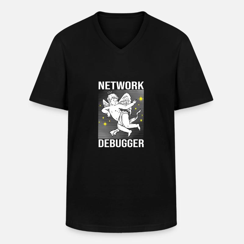 Network Engineer - Männer-T-Shirt mit V-Ausschnitt - Schwarz
