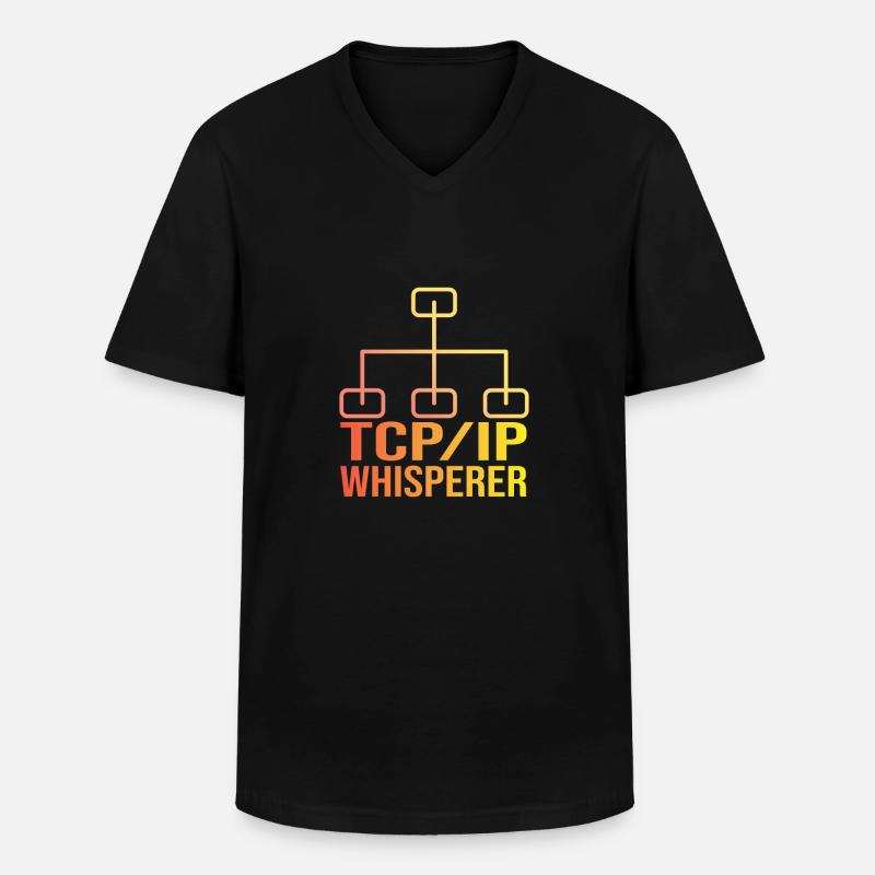 Network Engineer - Männer-T-Shirt mit V-Ausschnitt - Schwarz