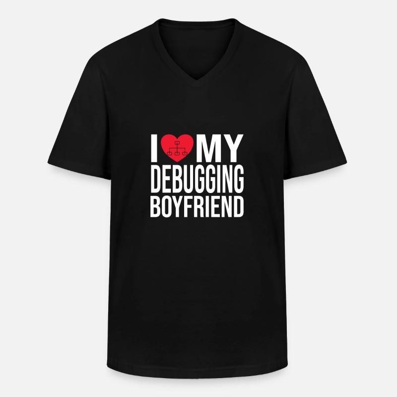 Network Engineer - Männer-T-Shirt mit V-Ausschnitt - Schwarz