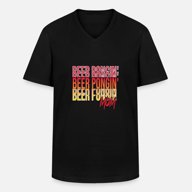 Trinkspiel - Männer-T-Shirt mit V-Ausschnitt - Schwarz