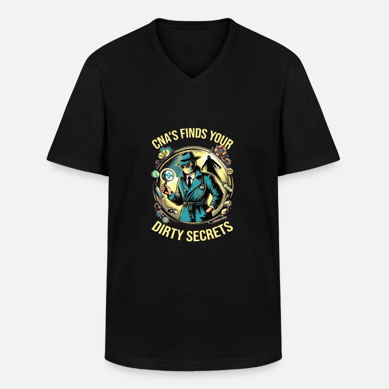 Altenpflegerin - Männer-T-Shirt mit V-Ausschnitt - Schwarz