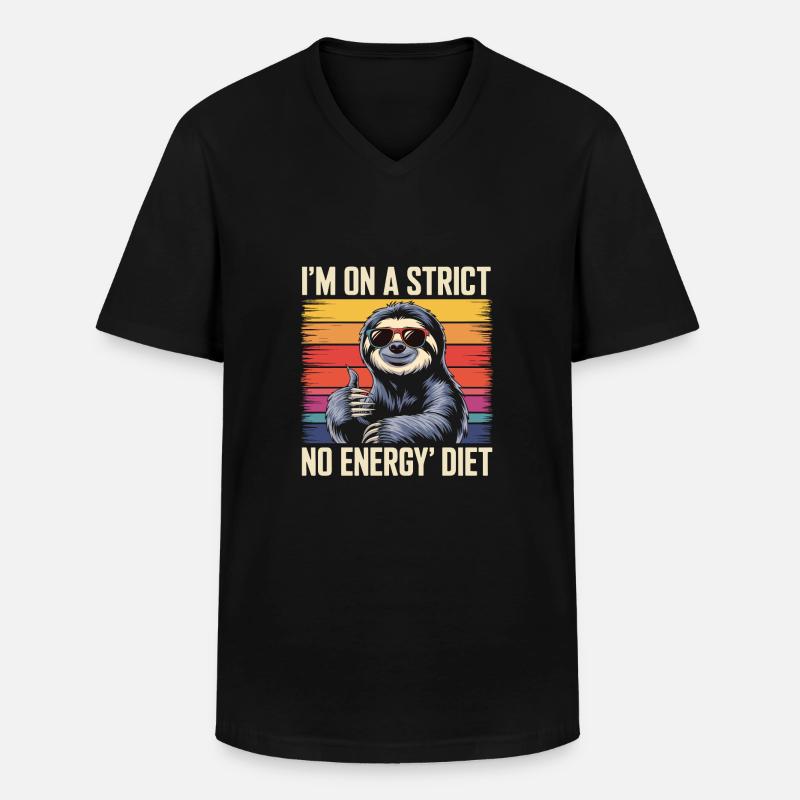 Bürohumor - Männer-T-Shirt mit V-Ausschnitt - Schwarz
