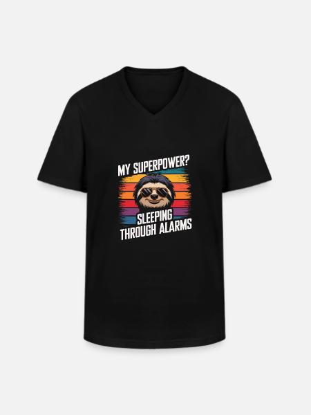 Office humor - Men's V-Neck T-Shirt - black