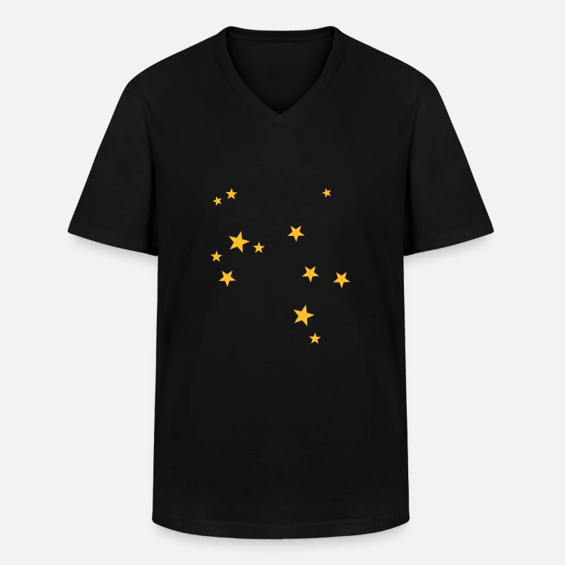 Sagittarius starsign - Men's V-Neck T-Shirt - black