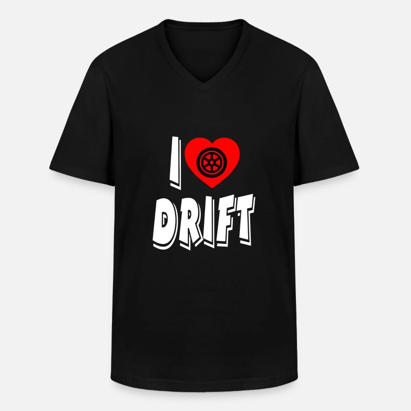 Auto - Männer-T-Shirt mit V-Ausschnitt - Schwarz