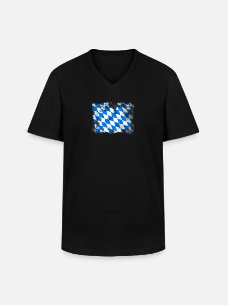 Bayern Bavaria - Men's V-Neck T-Shirt - black