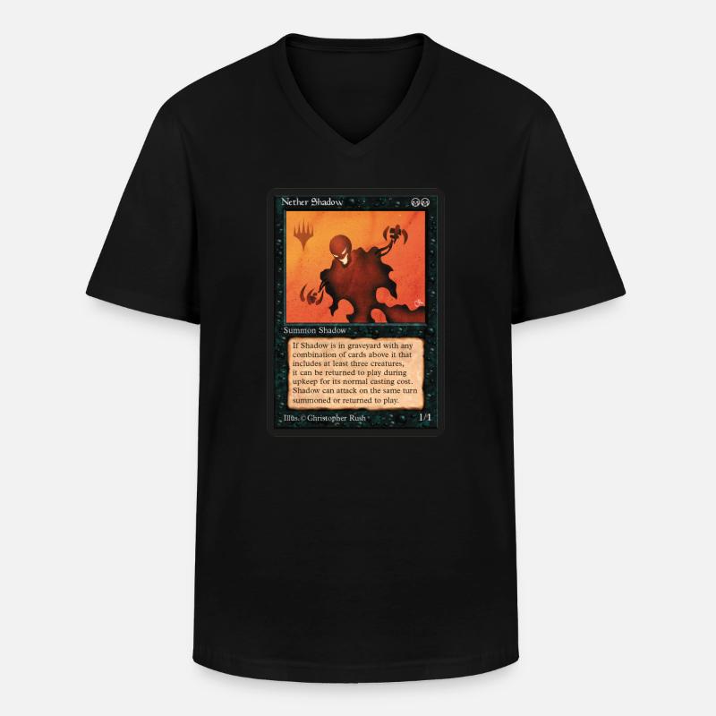 Mappa di gioco di Magic: The Gathering di Nether Shadow - Maglietta da uomo classica con scollo a V - nero