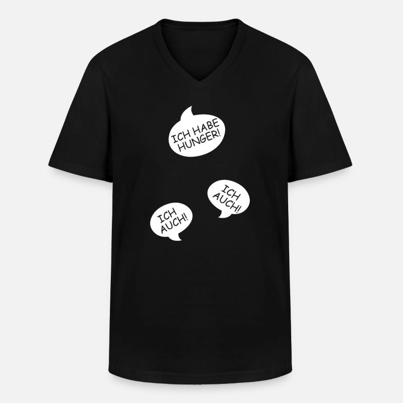 Schwangerschaft verkünden Drillinge Mama Mutter - Männer-T-Shirt mit V-Ausschnitt - Schwarz