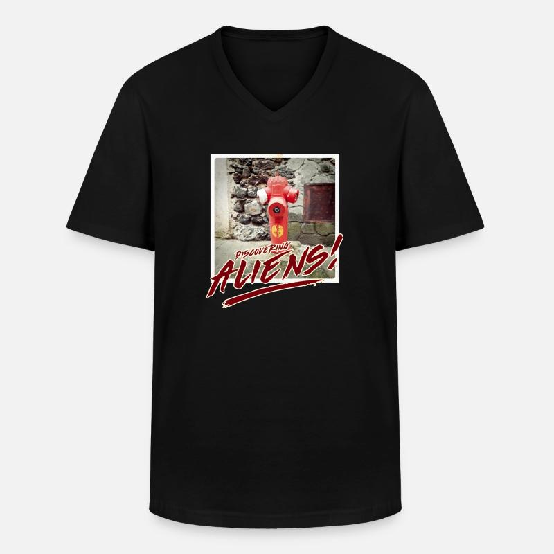 Aliens 2 - Männer-T-Shirt mit V-Ausschnitt - Schwarz