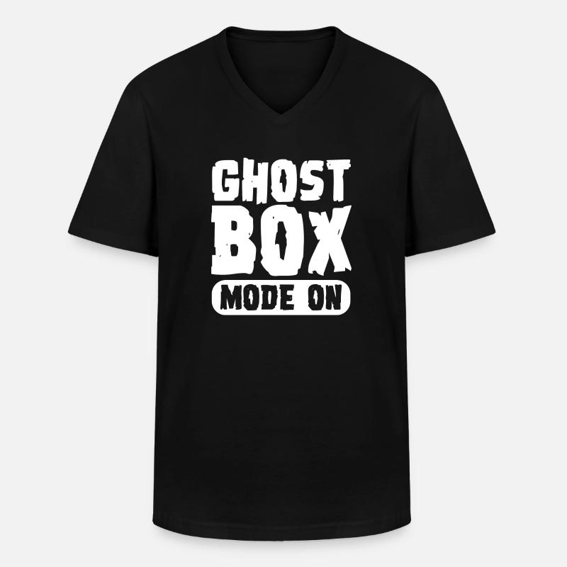Ghost box Mode on - Men's V-Neck T-Shirt - black