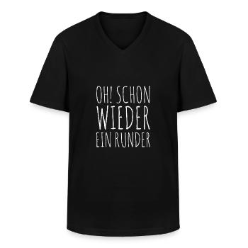 Runder Geburtstag Geschenk - Männer-T-Shirt mit V-Ausschnitt - Schwarz - Vorne - AI Model Male 178 dark (178cm)