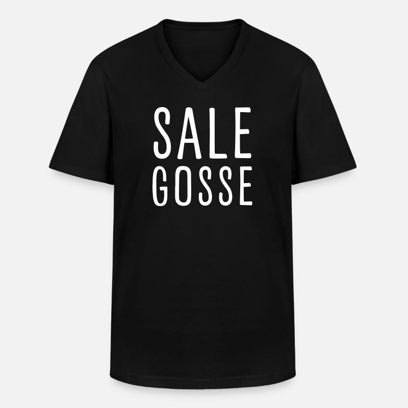 Dreckiges Kind - Männer-T-Shirt mit V-Ausschnitt - Schwarz