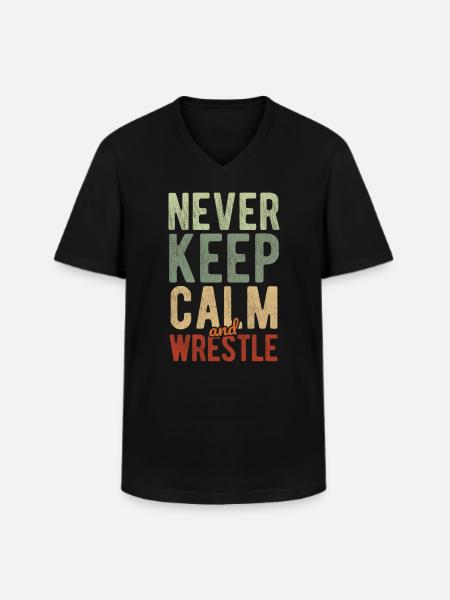 Grappling Martial Arts Wrestling - Männer-T-Shirt mit V-Ausschnitt - Schwarz