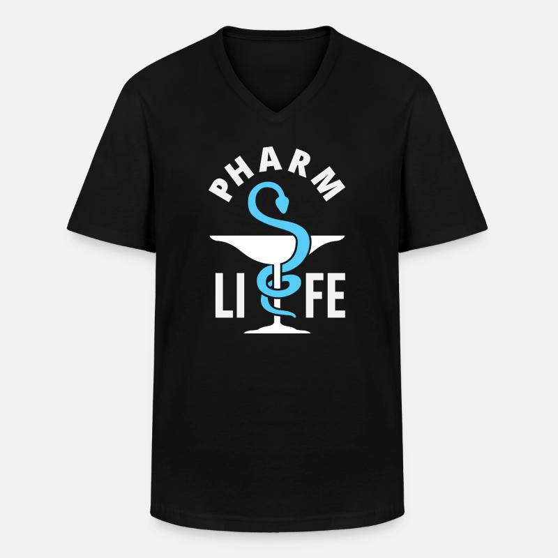 Apotheker Pharmazeutisch-technischer - Männer-T-Shirt mit V-Ausschnitt - Schwarz