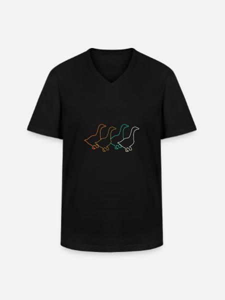 Goose - Men's V-Neck T-Shirt - black