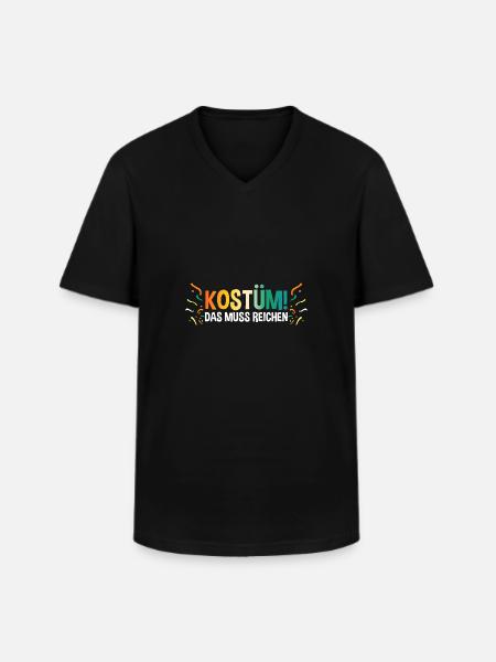 Carnaval de Jecken Carnaval - T-shirt col V Homme - noir