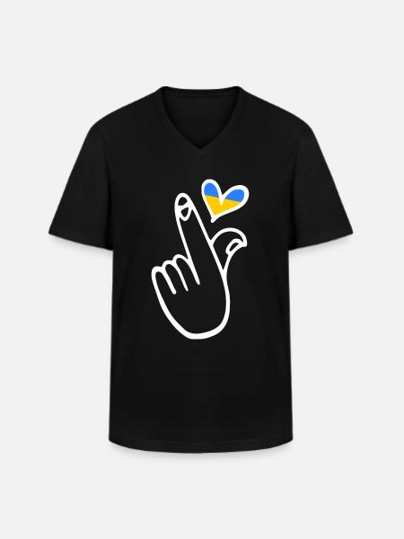 Ukraine - Men's V-Neck T-Shirt - black