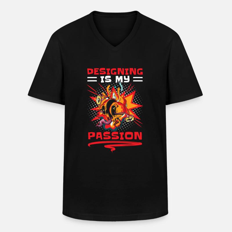 Retro Kunst Comic-Strips Boom - Männer-T-Shirt mit V-Ausschnitt - Schwarz