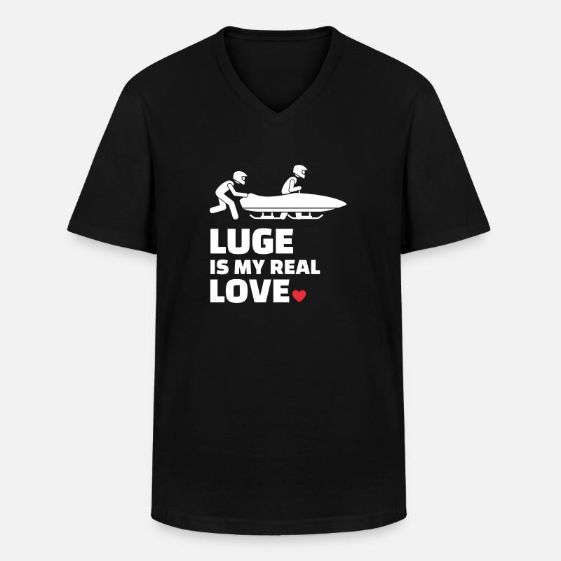 Ich Liebe Clean - Männer-T-Shirt mit V-Ausschnitt - Schwarz