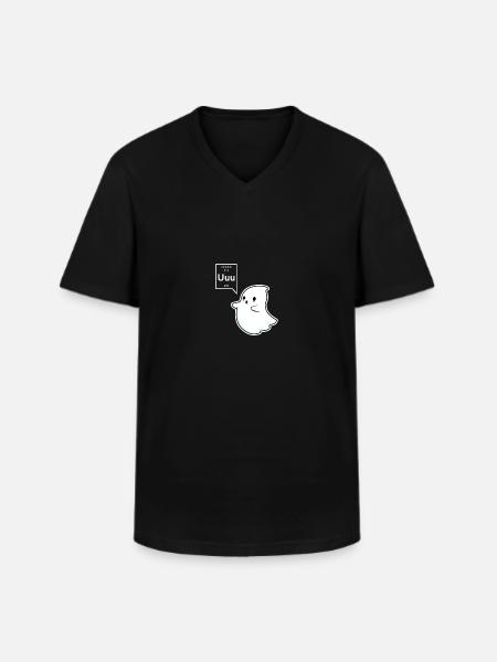 fantôme - T-shirt col V Homme - noir