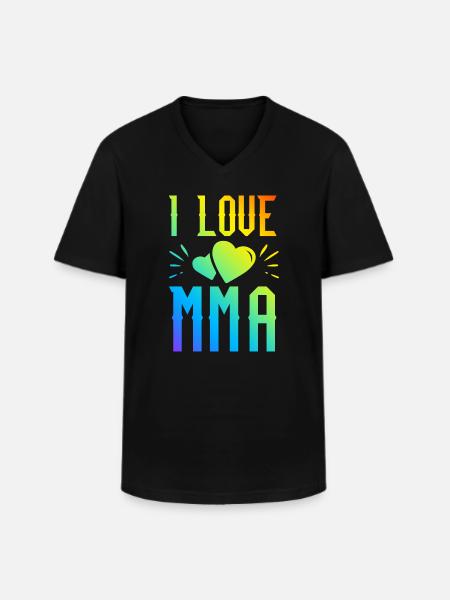 Ich liebe Mma - Männer-T-Shirt mit V-Ausschnitt - Schwarz