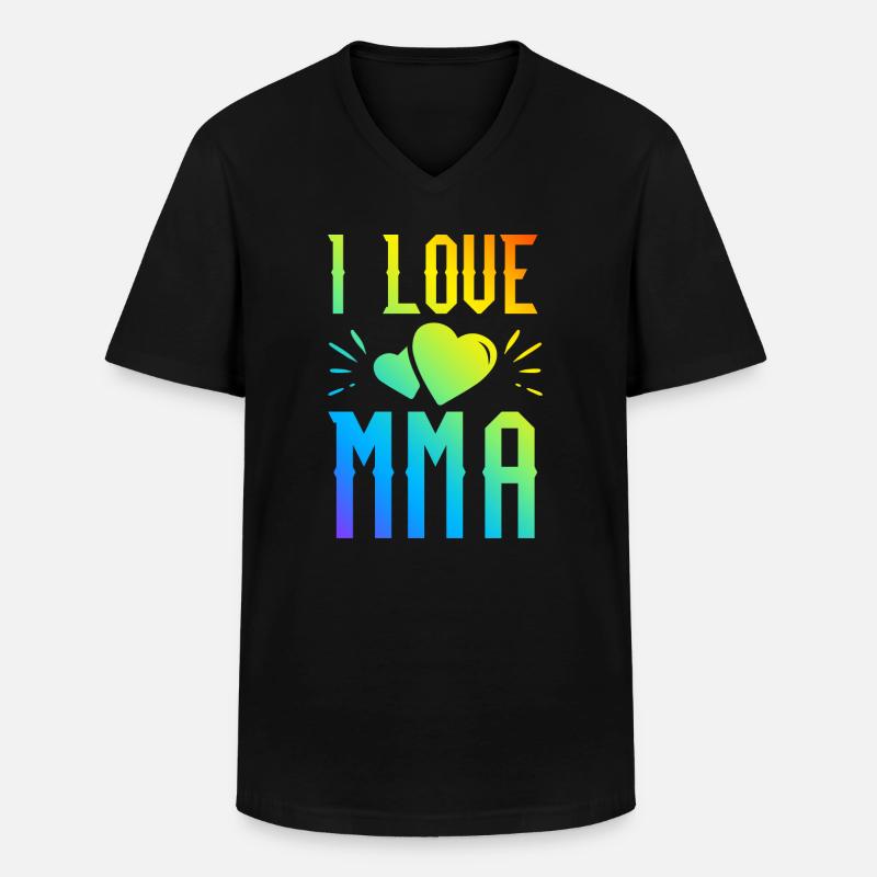 Ich liebe Mma - Männer-T-Shirt mit V-Ausschnitt - Schwarz