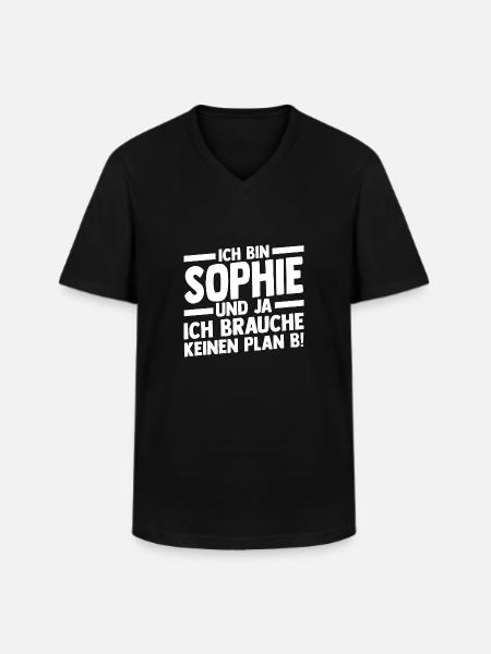 First name Sophie - Men's V-Neck T-Shirt - black