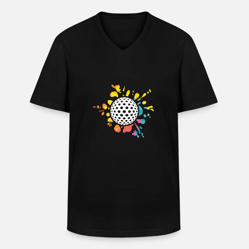 Golfspieler Golf - Männer-T-Shirt mit V-Ausschnitt - Schwarz
