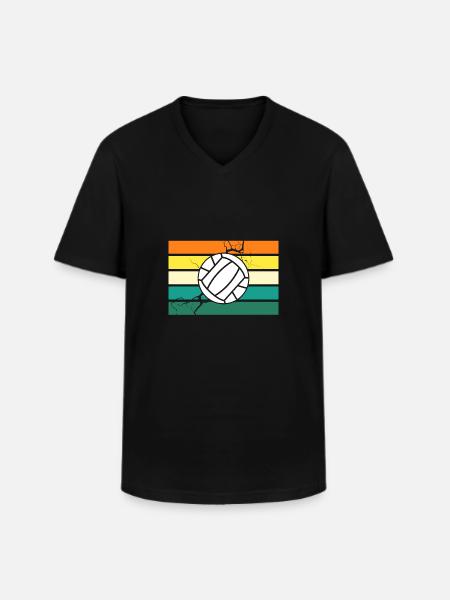Joueurs de handball Handball - T-shirt col V Homme - noir