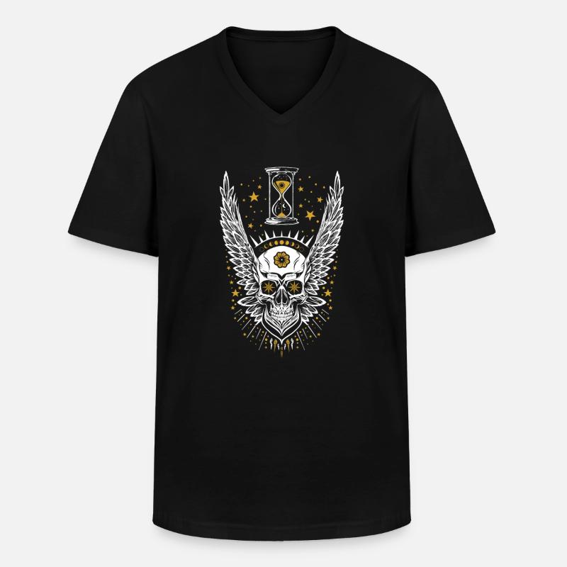 Morpheus - Männer-T-Shirt mit V-Ausschnitt - Schwarz
