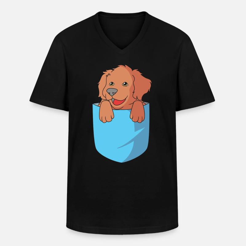 Boykin Spaniel - Männer-T-Shirt mit V-Ausschnitt - Schwarz