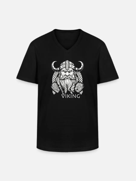 Viking - Men's V-Neck T-Shirt - black