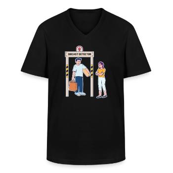 Vatertag Spielzeug Design - Männer-T-Shirt mit V-Ausschnitt - Schwarz - Vorne - AI Model Male 178 dark (178cm)
