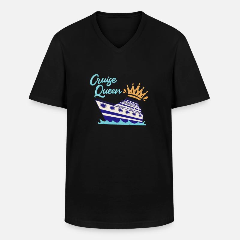Cruise Queen Cruise Ship - Men's V-Neck T-Shirt - black