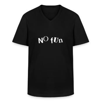 Pas de plaisir - T-shirt col V Homme - noir - Devant - AI Model Male 178 dark (178cm)
