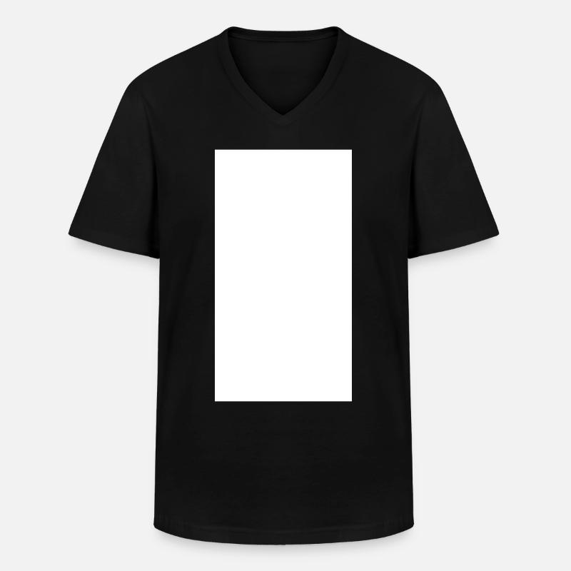 Rechteck - Männer-T-Shirt mit V-Ausschnitt - Schwarz