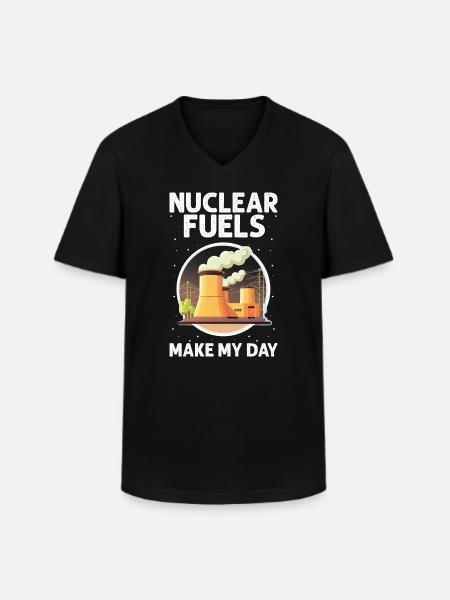 Kernenergie Spruch für Kernenergie - Männer-T-Shirt mit V-Ausschnitt - Schwarz