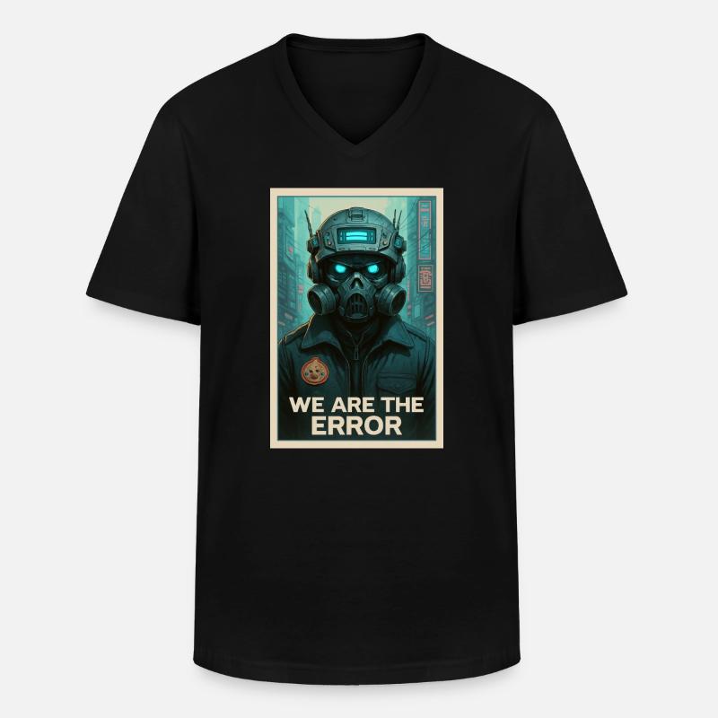 WIR SIND DER FEHLER - Männer-T-Shirt mit V-Ausschnitt - Schwarz