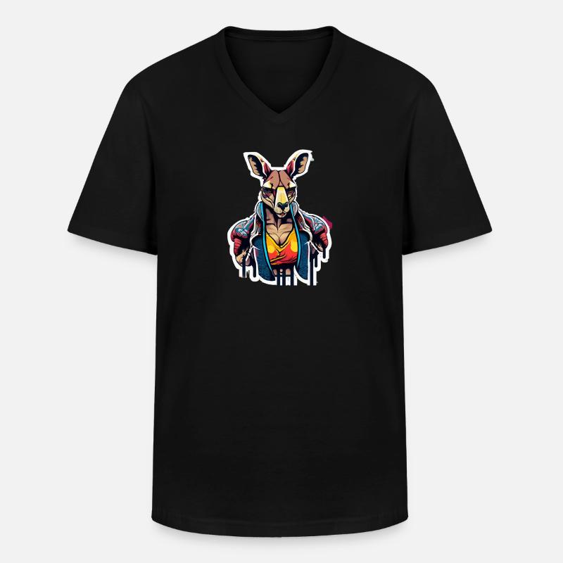 IMG 1543 - Männer-T-Shirt mit V-Ausschnitt - Schwarz