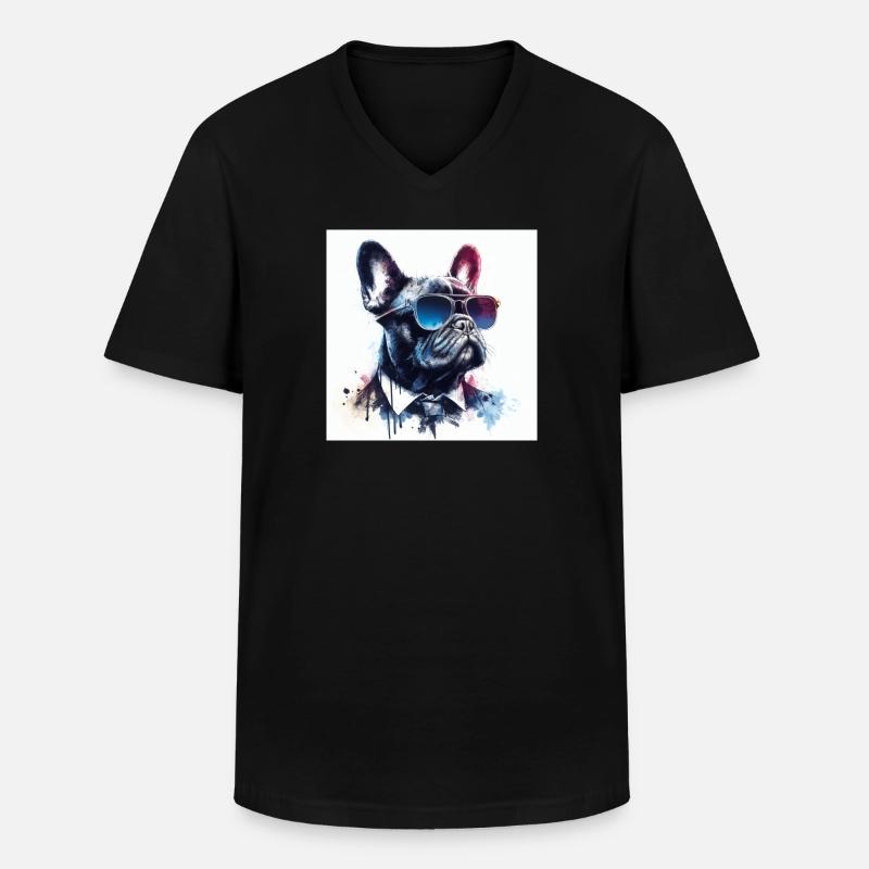 bully der Pate - Männer-T-Shirt mit V-Ausschnitt - Schwarz