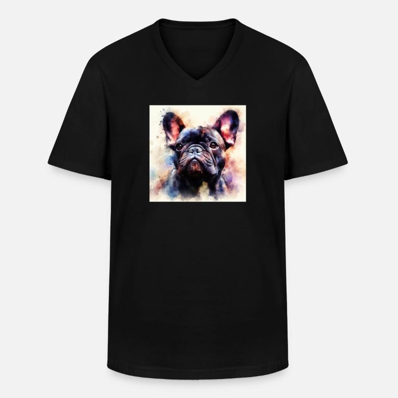 Bully Love - Männer-T-Shirt mit V-Ausschnitt - Schwarz