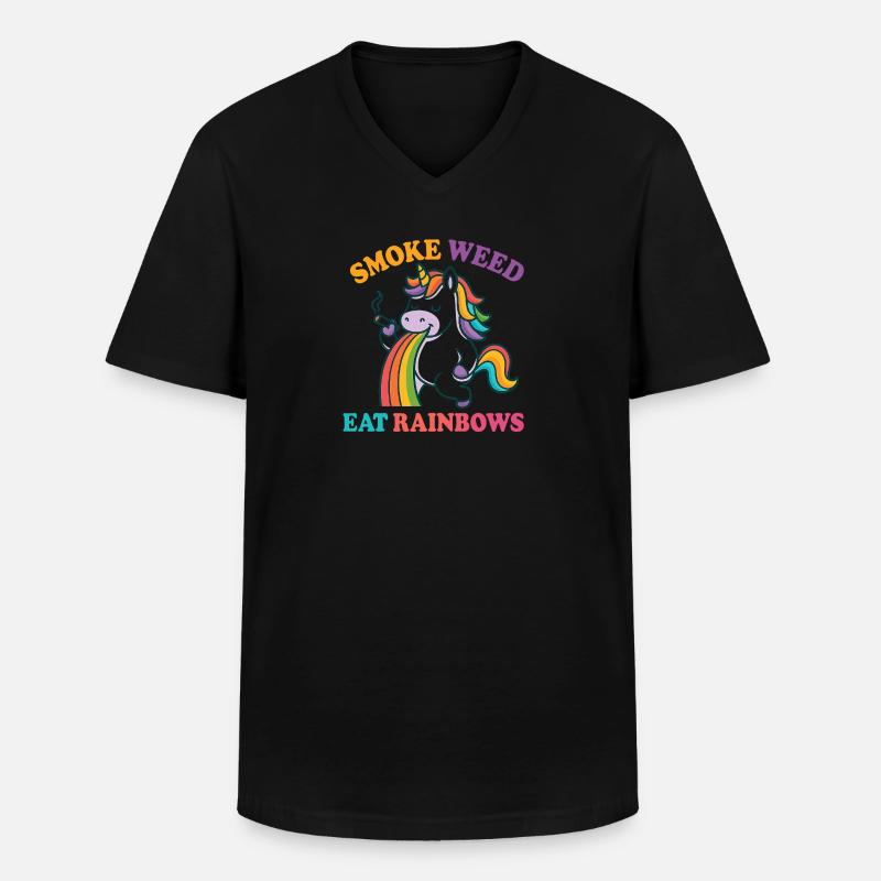 21 - Männer-T-Shirt mit V-Ausschnitt - Schwarz