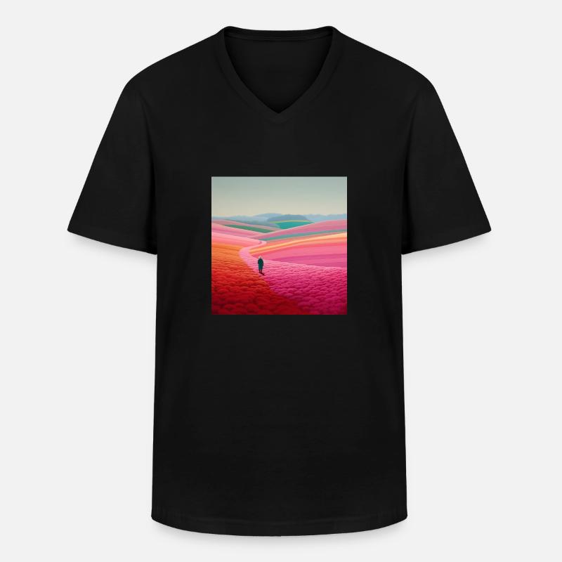 IMG 0272 - Männer-T-Shirt mit V-Ausschnitt - Schwarz