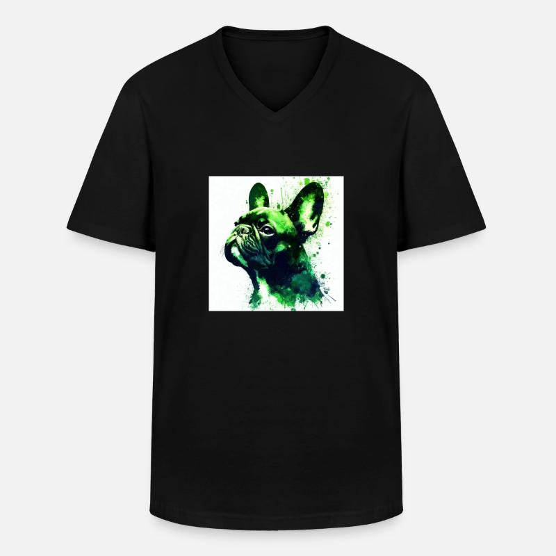 Bully Love - Männer-T-Shirt mit V-Ausschnitt - Schwarz