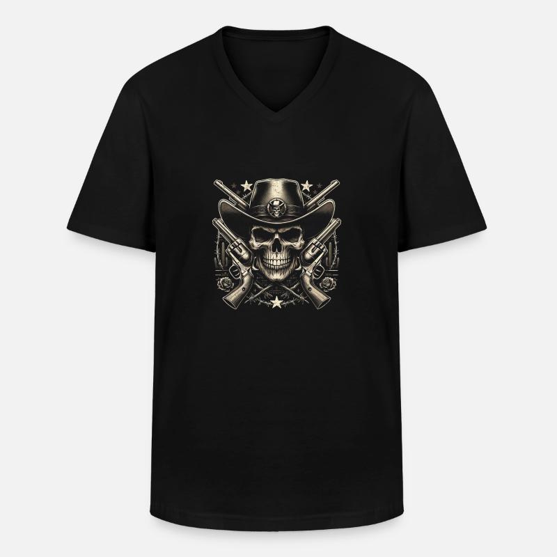 Das letzte Gefecht des Sheriffs - Männer-T-Shirt mit V-Ausschnitt - Schwarz